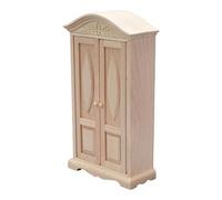 CAZSTYK Minis muebles de madera en miniatura para dormitorio, accesorios de casa falsa, modelo de regalos de cumpleaños, accesorios de decoración de casas de muñecas