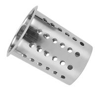 CAZSTYK Organizador de palillos de metal ventilado, caja de almacenamiento de cubiertos, resistente al óxido, soporte para utensilios de cocina para tenedores, cucharas, contenedor de cubiertos a