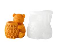 CAZSTYK Oso artístico de silicona fácil de desmoldar, ideal para hacer jabón, oso de globos de silicona para manualidades, resistencia a altas temperaturas, materiales seguros de grado alimenticio