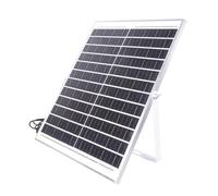 CAZSTYK Panel solar de 12 V de 25 W con conectores de 5,5 x 2,1 mm que garantizan que la cámara funcione para propietarios de viviendas y entusiastas de la seguridad, luz LED