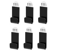 CAZSTYK Paquete de 6 estantes de pared de vinilo acrílico transparente vertical para almacenamiento de álbumes, soporte de exhibición para colecciones de música, espacio ajustable