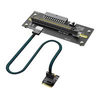 CAZSTYK PCIe4.0 - Cable de extensión de unidad NVMe de 16X a NVMe soporta transferencia de datos de alta velocidad de hasta 64 GB/s para unidades de tamaño 2230