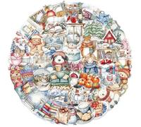 CAZSTYK Pegatinas navideñas de dibujos animados, 50 unidades, impermeables, para electrónica de vacaciones, calcomanías navideñas