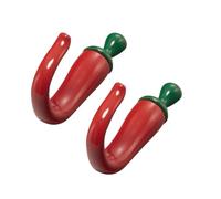 CAZSTYK Percha de pimienta multiusos que ahorra espacio para montaje en pared, cocina, baño, puerta, armario, chile, gancho