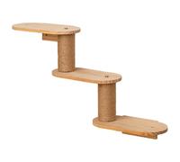 CAZSTYK Perchas de pared de madera de varios niveles para gatos, características, escalones, almohadilla de fieltro, estructura duradera para escaladas, actividades de salto, estantes de esquina para