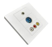 CAZSTYK Placa de pared integrada tipo ABS 86 para interfaces de video de sonido, diseño modular personalizable, panel modular personalizable