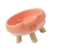 CAZSTYK Plato inclinado de alimentación para mascotas, cómodo para comer, base antideslizante que evita derrames, sin desorden, cuenco antideslizante para viajes, hogares, gatitos