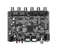 CAZSTYK Procesador de sonido de alta precisión que transforma las señales estéreo coaxiales SPDIF en sonido envolvente analógico 5.1 para mejorar la caja convertidora