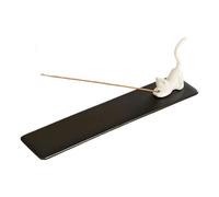 CAZSTYK Quemadores de incienso de cerámica con recogedor de cenizas para meditaciones, decoración del hogar