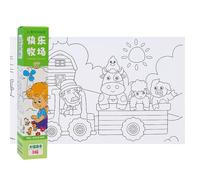 CAZSTYK Rollo de papel para colorear para niños, papel de exploración artística, estimular la creatividad, colorear dibujo infantil