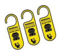 CAZSTYK Señal de puerta de baño con texto en inglés "Do Not Disturb" Occupied for Home Hospital Warning Open Doors Hanger Signs Open Hanging