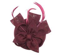 CAZSTYK Sombrero de fiesta de té con clip extraíble para el pelo, accesorios para eventos nupciales para novia, damas de honor, evento, velos desmontables, tocado, D, Talla única