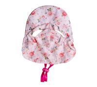 CAZSTYK Sombrero para mascotas con patrón de flores con correa ajustable para las orejas, para parque de playa y fiesta de cumpleaños, camping, sesiones de fotos, sombrero de sol floral para mascotas