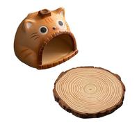 CAZSTYK Soporte de cerámica para incienso con forma de gato, soporte de madera de Santo, quemador de cenizas para sala de estar, dormitorio, quemador de incienso, meditaciones, incensarios