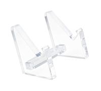 CAZSTYK Soporte de escritorio acrílico fácil de limpiar para concentrador de conector de aviación HMHUB, soporte compacto transparente con borde frontal para área de configuración, soporte de equipo