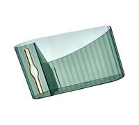 CAZSTYK Soporte de pared para bolsas de basura para el hogar, gran capacidad, estante de almacenamiento extraíble, dispensador montado en la pared