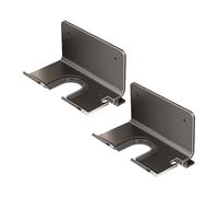 CAZSTYK Soporte de pared para secador de pelo, materiales de hierro resistentes al óxido, solución de almacenamiento inteligente para encimeras de liberación de desorden