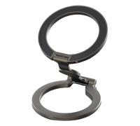 CAZSTYK Soporte de teléfono de doble aro con capacidad de rotación completa, construcción de metal plegable para escritorios, escritorio, agarre plegable para teléfono