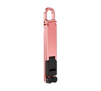 CAZSTYK Soporte de teléfono para llavero, marco de aluminio resistente con sujeción segura para visualización de video estable, soporte de teléfono multimontaje