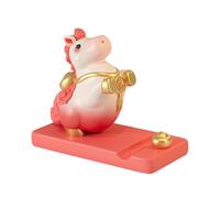 CAZSTYK Soporte decorativo para teléfono inteligente con forma de caballos de la suerte, colofonia, caballos de la suerte, teléfono estable para el hogar, riqueza, escritorio, base de teléfono