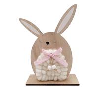 CAZSTYK Soportes decorativos de animales de Pascua, figuras de animales de madera, esculturas para decoración del hogar y decoración de festivales de Pascua