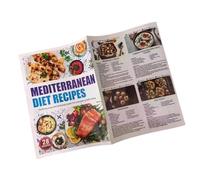 CAZSTYK Tabla de dieta mediterránea, lista de alimentos 2026, plan de comidas de ingredientes, corazón, recetas fáciles para principiantes, tabla de dieta de regalo, póster de lista de alimentos