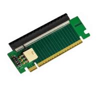 CAZSTYK Tarjeta adaptadora PCIE 5.0 X16 de 180 grados, fuente de alimentación externa para caja de servidor, ordenador host GPU Link