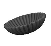 CAZSTYK Tazón decorativo artesanal con volantes festoneados, decoración moderna para el hogar, cuenco de frutas decorativo, bandeja elegante, cuenco de frutas para encimera de cocina