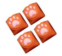 CAZSTYK Tecla Catpaws con materiales de silicona suave para los entusiastas de los gatos que buscan mejorar su escritura PBT de silicona