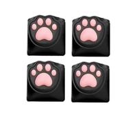 CAZSTYK Tecla Catpaws con materiales de silicona suave para los entusiastas de los gatos que buscan mejorar su escritura PBT de silicona