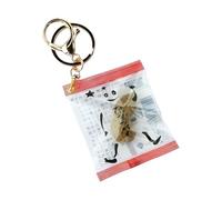 CAZSTYK Weird - Llavero coleccionable de cacahuete, ligero, práctico, adorno colgante para uso diario, viajes e ideas de regalo, llavero humorístico, rosso, M