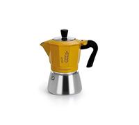 Cazuela 2 tazas. Caldera bimetal: acero exterior + aluminio interior para un excelente café de cebada. Certificada AICAF Accademia Italiana Maestri del Caffè. Gas.