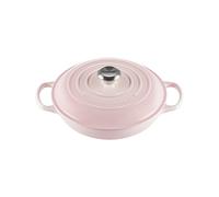 Le Creuset Cacerola baja de hierro fundido, 26 cm, 2, 2 L, Shell Pink, 21180267774430