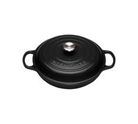 Le Creuset Colección Signature Cacerola Baja, Hierro Fundido, Negro Mate, 30 cm