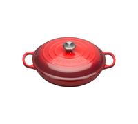 Le Creuset Evolution Cacerola Baja, Hierro Fundido, Rojo Cereza, 30 cm