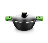 Cazuela BRA Prior A402028 4.2L Aluminio Fundido Antiadherente para Inducción y Gas con Asas de Silicona Termorresistente