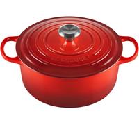 Cazuela Cocotte Evolution Redonda de Hierro 53L 26cm (Naranja) - LE CREUSET