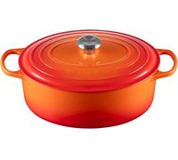 Le Creuset Colección Signature Cacerola ovales, Hierro Fundido, Naranja Volcánico, 31 cm