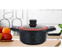 Cazuela con tapa de vidrio de Herzberg: 1 / Ø 24 cm