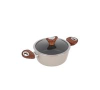 Cazuela de 20 cm crema Kolors con tapa