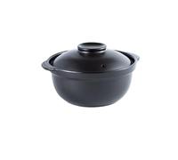 Cazuela De Cerámica Olla Sopa Arroz Al Vapor Pollo Estofado Y Resistente Calor Claypot Gas Para Todo Tipo De Estufas(Deep 1.9 L)