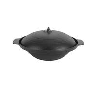 Cazuela de utensilios cocina esmaltada, platos frotamiento Claypot cerámica con tapa for el hogar Para Todo Tipo De Estufas