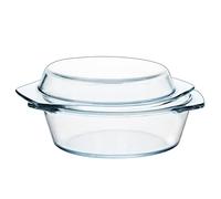 Cazuela De Vidrio Redonda Con Tapa, Alta Resistencia, 0,65L