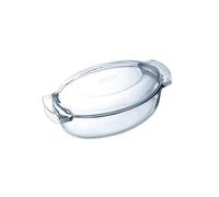 Cazuela ovalada classic vidrio pyrex con tapa 15x39x23 cm