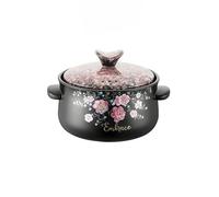 Cazuelas de cerámica, Utensilios de cocina cerámica for estufa, olla for sopa, utensilios, fácil limpiar/olla barro/olla barro/utensilios(2.7qt)