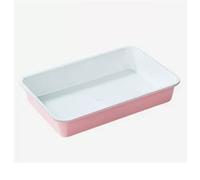 Cazuelas para horno Bandeja for hornear rectangular cuadrada, molde for pasteles, bandeja for pequeña antiadherente corrugada, horno doméstico, for de acero al carbono, for lasaña for(B)