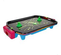 CB Games - Air hockey de sobremesa neón, estructura de 40 cm, plástico resistente, 2 palas, 2 discos, 2 jugadores, juegos de mesa, juguetes para niños, diversión en familia, mayores 6 años