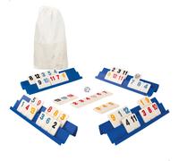 CB Games - Juego de mesa Combigame con bolsa para guardar y transportar las piezas, 2-4 jugadores, tamaño 24,5x6 cm, 112 piezas, combinación numérica, estrategia, juegos clásicos, jugar en familia,