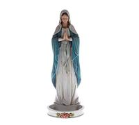 CB Rezando Nuestra Señora de Gracia La Virgen María Rosario Figura Estatua, 20,3 cm