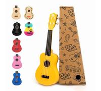 CB SKY - Ukelele soprano de 53 cm para niños/principiantes (amarillo)
